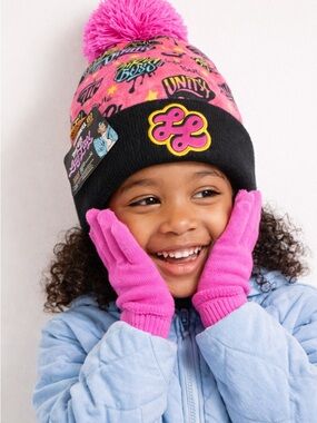 Nickelodeon • NWT Beanie with Pom Pom & gloves